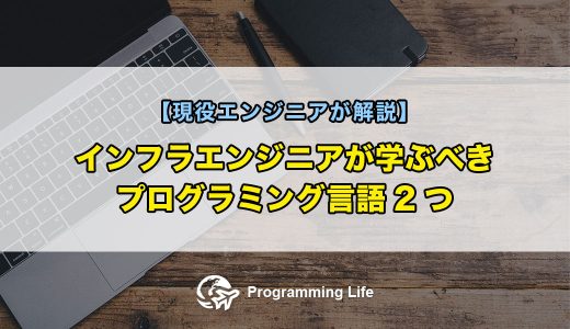 インフラエンジニアが学ぶべきプログラミング言語2つ【現役エンジニアが解説】