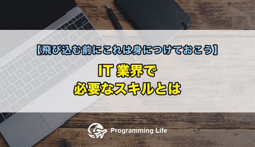 IT業界で必要なスキルとは【飛び込む前にこれは身につけておこう】