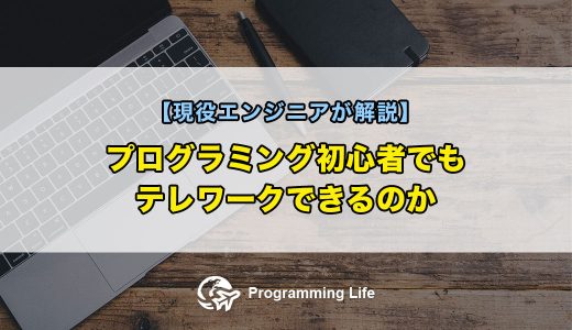 プログラミング初心者でもテレワークできるのか【現役エンジニアが解説】